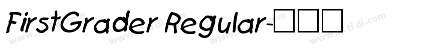 FirstGrader Regular字体转换